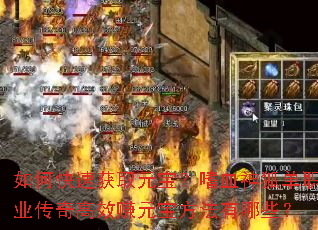 ��ο��ٻ�ȡԪ������Ѫ�����ְҵ�����Ч׬Ԫ����������Щ��