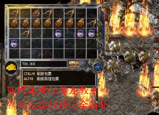 如何单挑66魔龙教主?高玩实战技巧全解析 如何单挑66魔龙教主?高玩实战技巧全解析