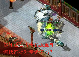 你知道在传奇私服里如何快速提升幸运值吗? 你知道在传奇私服里如何快速提升幸运值吗?