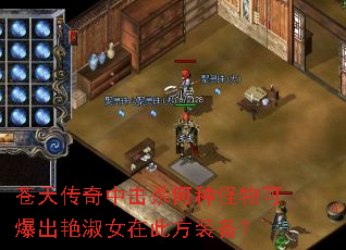 苍天传奇中击杀何种怪物可爆出艳淑女在此方装备? 苍天传奇中击杀何种怪物可爆出艳淑女在此方装备?
