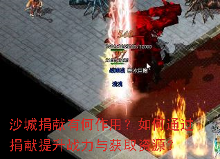 沙城捐献有何作用?如何通过捐献提升战力与获取资源? 沙城捐献有何作用?如何通过捐献提升战力与获取资源?