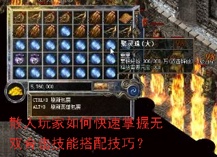 散人玩家如何快速掌握无双合击技能搭配技巧? 散人玩家如何快速掌握无双合击技能搭配技巧?