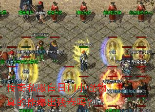 传奇私服白日门小怪物真的能爆出残卷吗? 传奇私服白日门小怪物真的能爆出残卷吗?