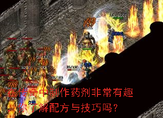 在传奇中制作药剂非常有趣,你了解配方与技巧吗? 在传奇中制作药剂非常有趣,你了解配方与技巧吗?