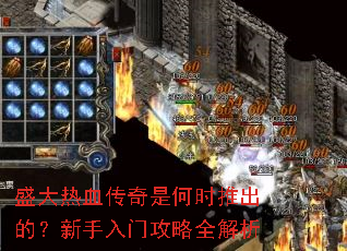 盛大热血传奇是何时推出的?新手入门攻略全解析 盛大热血传奇是何时推出的?新手入门攻略全解析