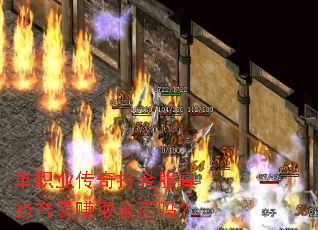 单职业传奇打金服真的容易赚取金币吗? 单职业传奇打金服真的容易赚取金币吗?