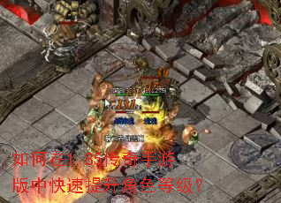如何在1.85传奇手游版中快速提升角色等级? 如何在1.85传奇手游版中快速提升角色等级?