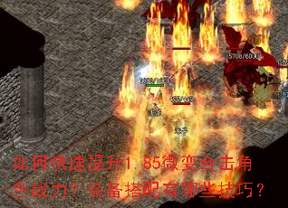 如何快速提升1.85微变合击角色战力?装备搭配有哪些技巧? 如何快速提升1.85微变合击角色战力?装备搭配有哪些技巧?